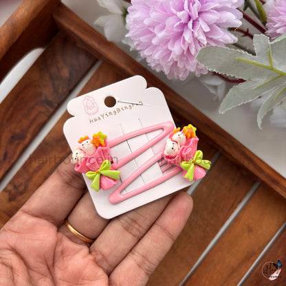 Cute Bear Snap Hair Clips – Pack of 2