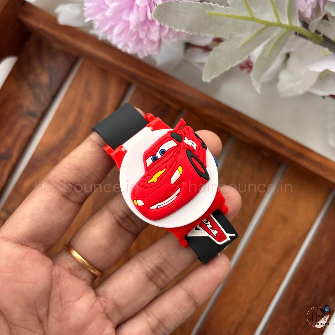 Kids Cartoon Flip-Top Decorative Wrist Watch – Assorted Character Designs | Non-Functional Fashion Accessory
