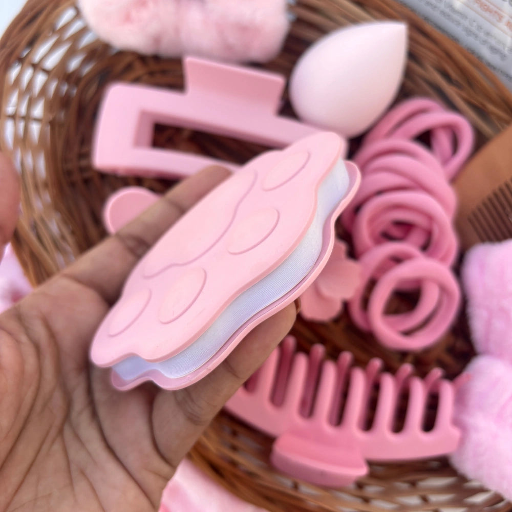 🌸 Pink Bliss Self-Care & Hair Essentials Hamper 🌸