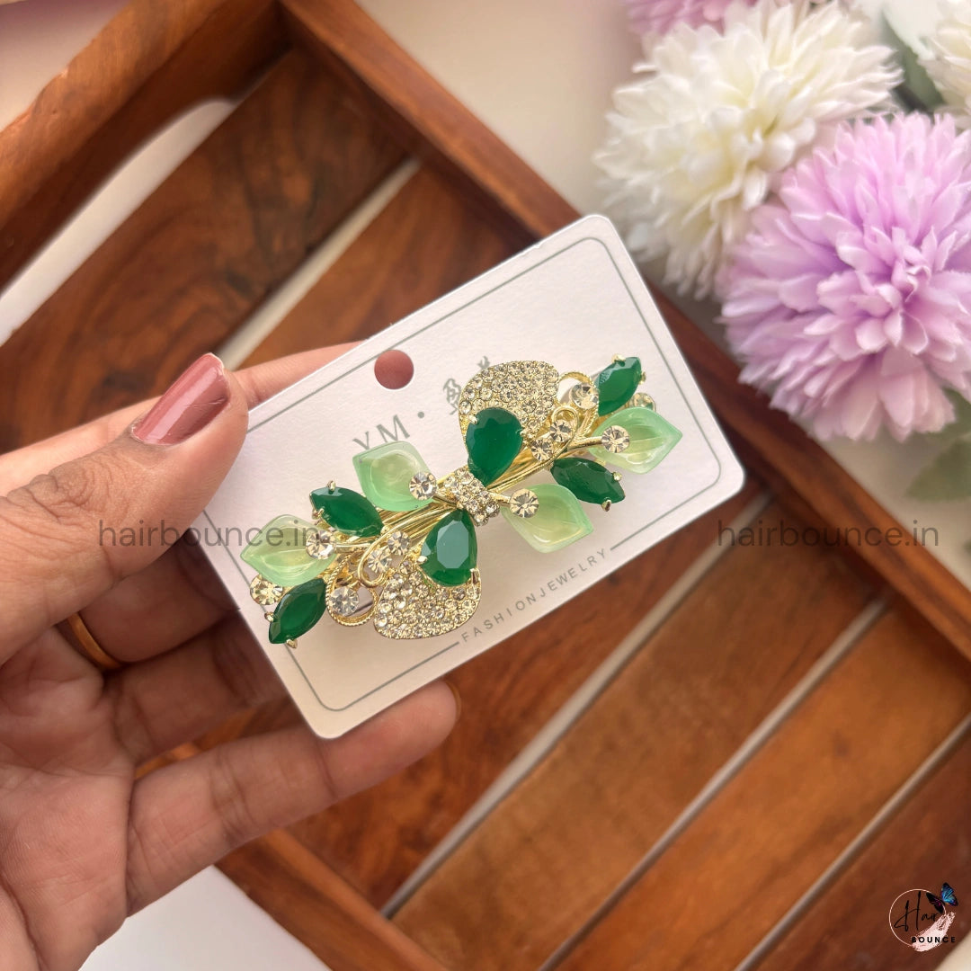 Royal Crystal Vine Center Hair Clip