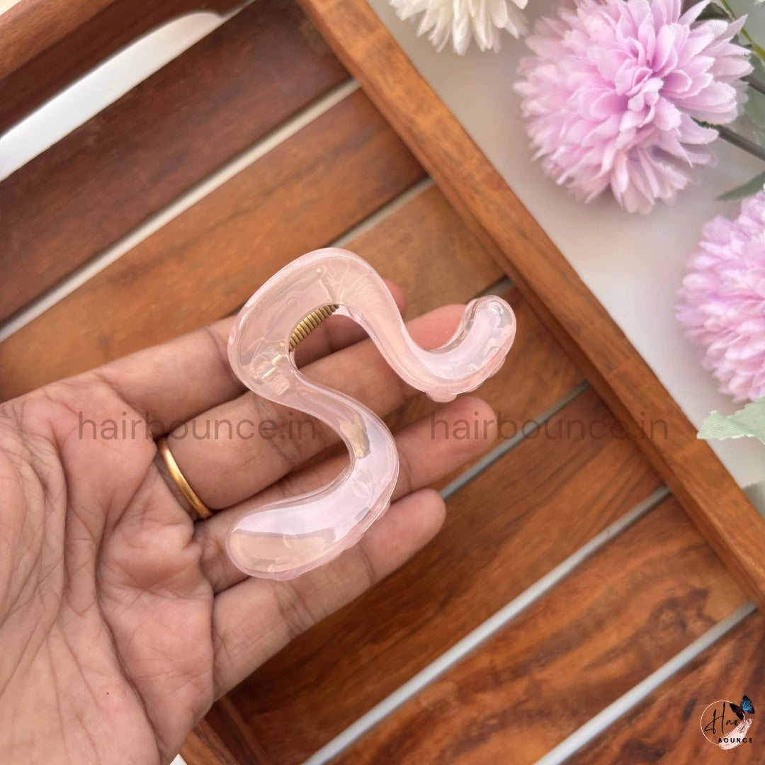 Crystal Wave Hair Claw – Medium