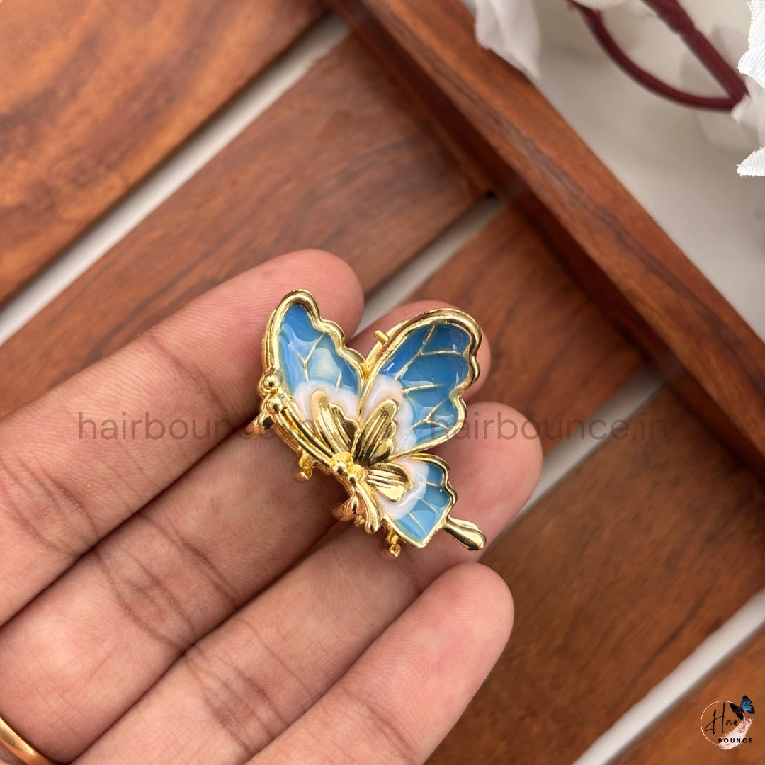Butterfly Metal Hair Claw Clip - Small