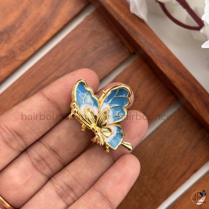 Butterfly Metal Hair Claw Clip - Small