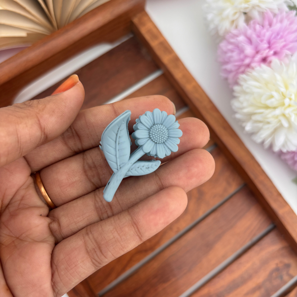 Colourful Sunflower Hair Claw - Small