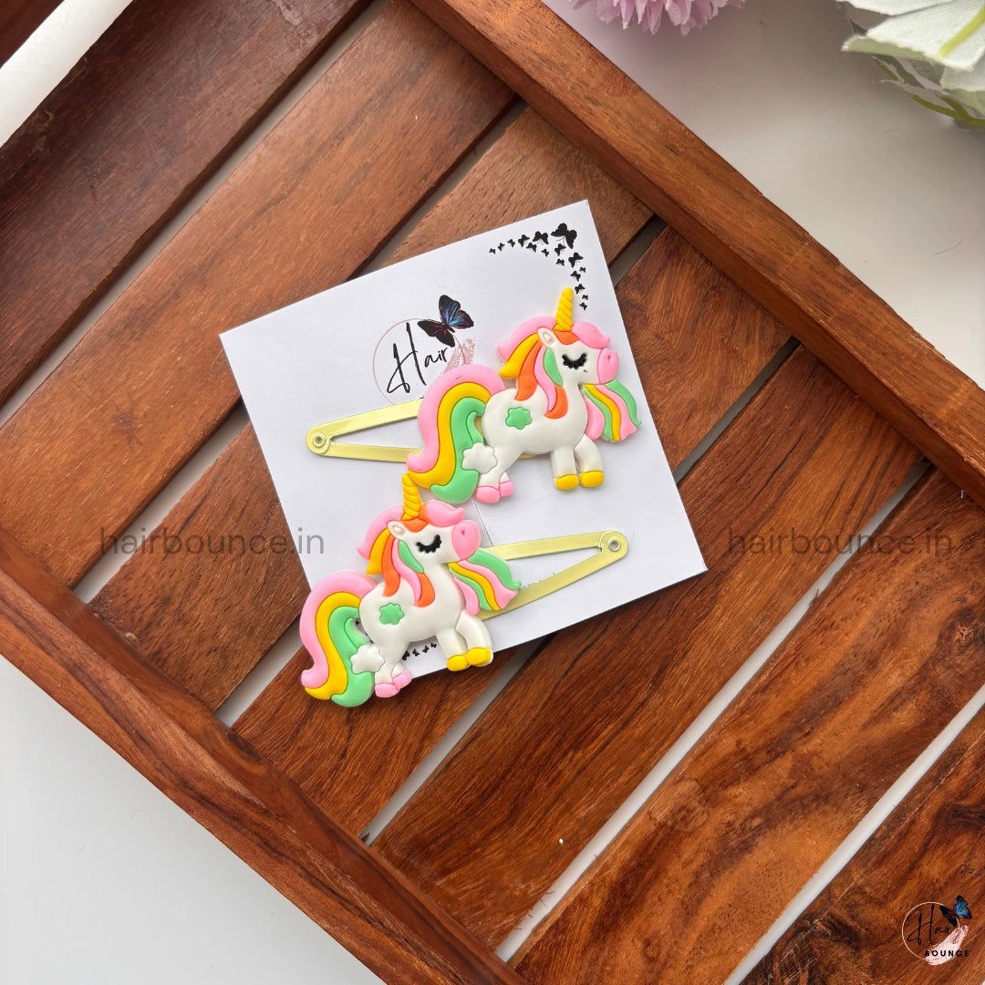 Dreamy Unicorn Hair Clips – Set of 2