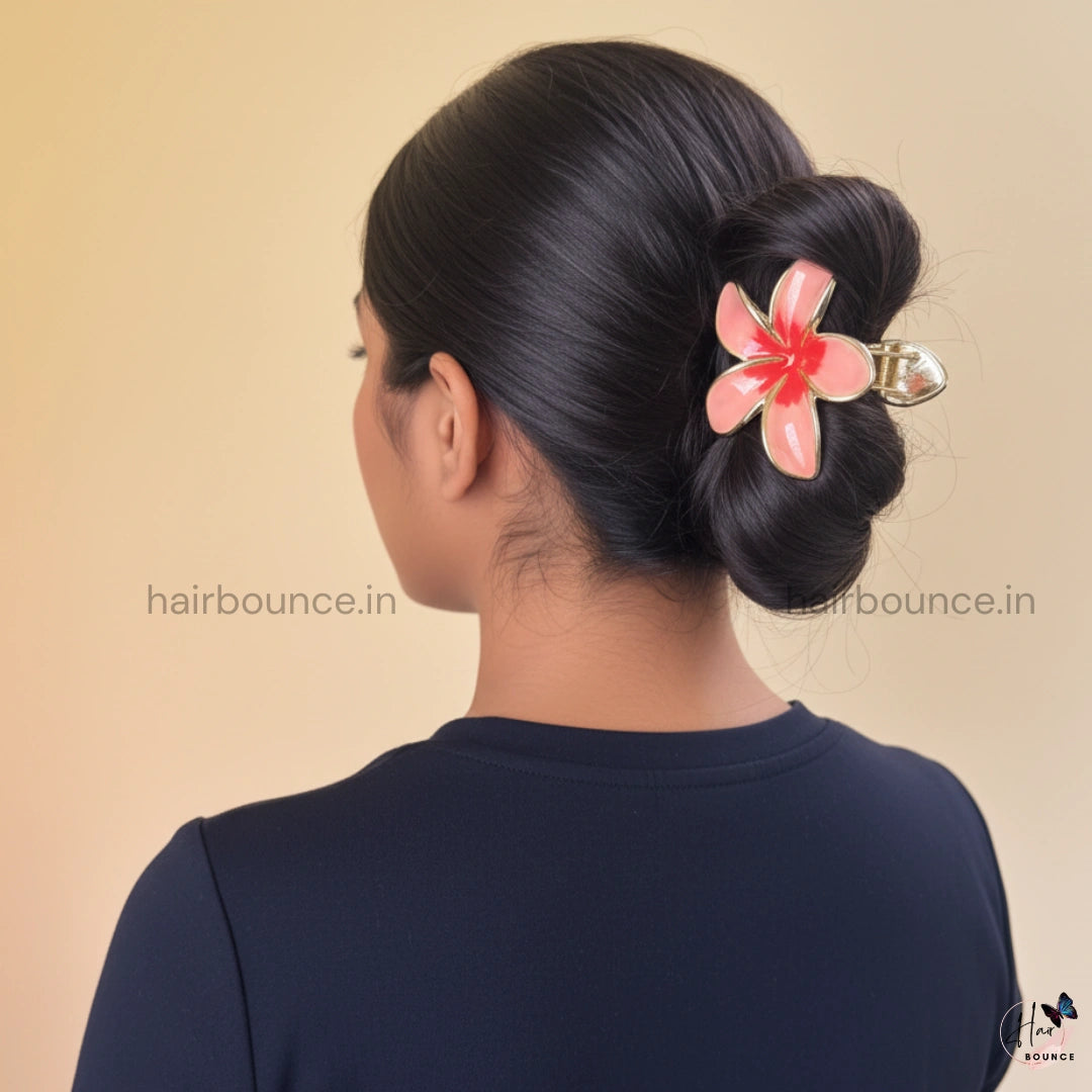 Premium Lily Metal Hair Claw - Large