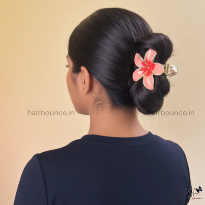 Premium Lily Metal Hair Claw - Large