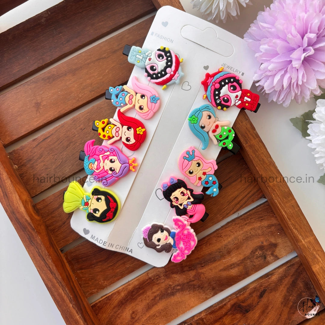 Rainbow Playtime Kids Hair Clip Set
