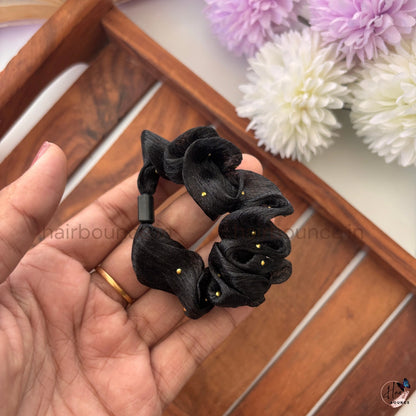 Pearl Stud Organza Scrunchies