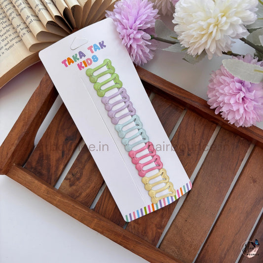 Cute Bone Shape Snap Hair Clips for Kids