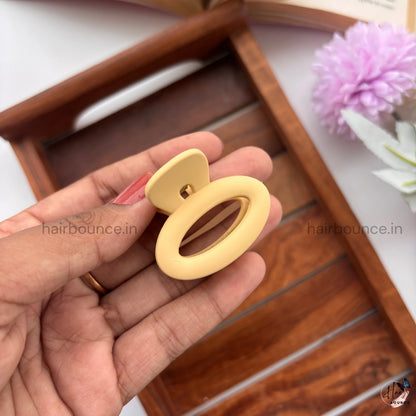 Nude Shade Oval Hair Claw – Small