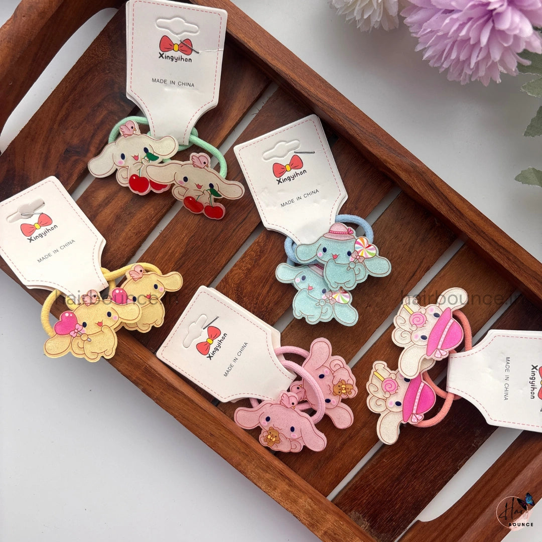 Cute Bunny & Elephant Rubber Bands