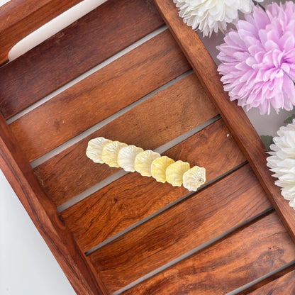 Sunny Yellow Cascading Petal Center Clip