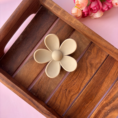 Dual Colour Flower Hair Claw - Medium