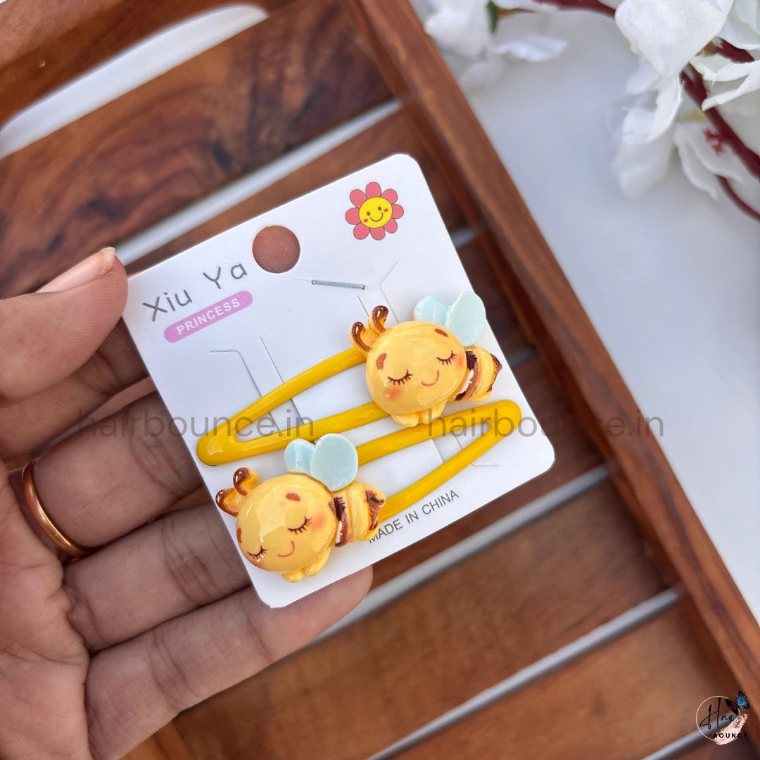 Cute Character Tic Tac Hair Clips for Girls – Pack of 2