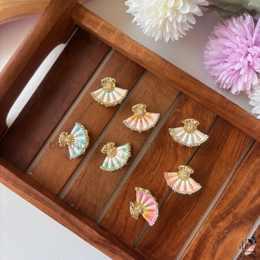 Aurora Fan Premium Metal Hair Claw - Small