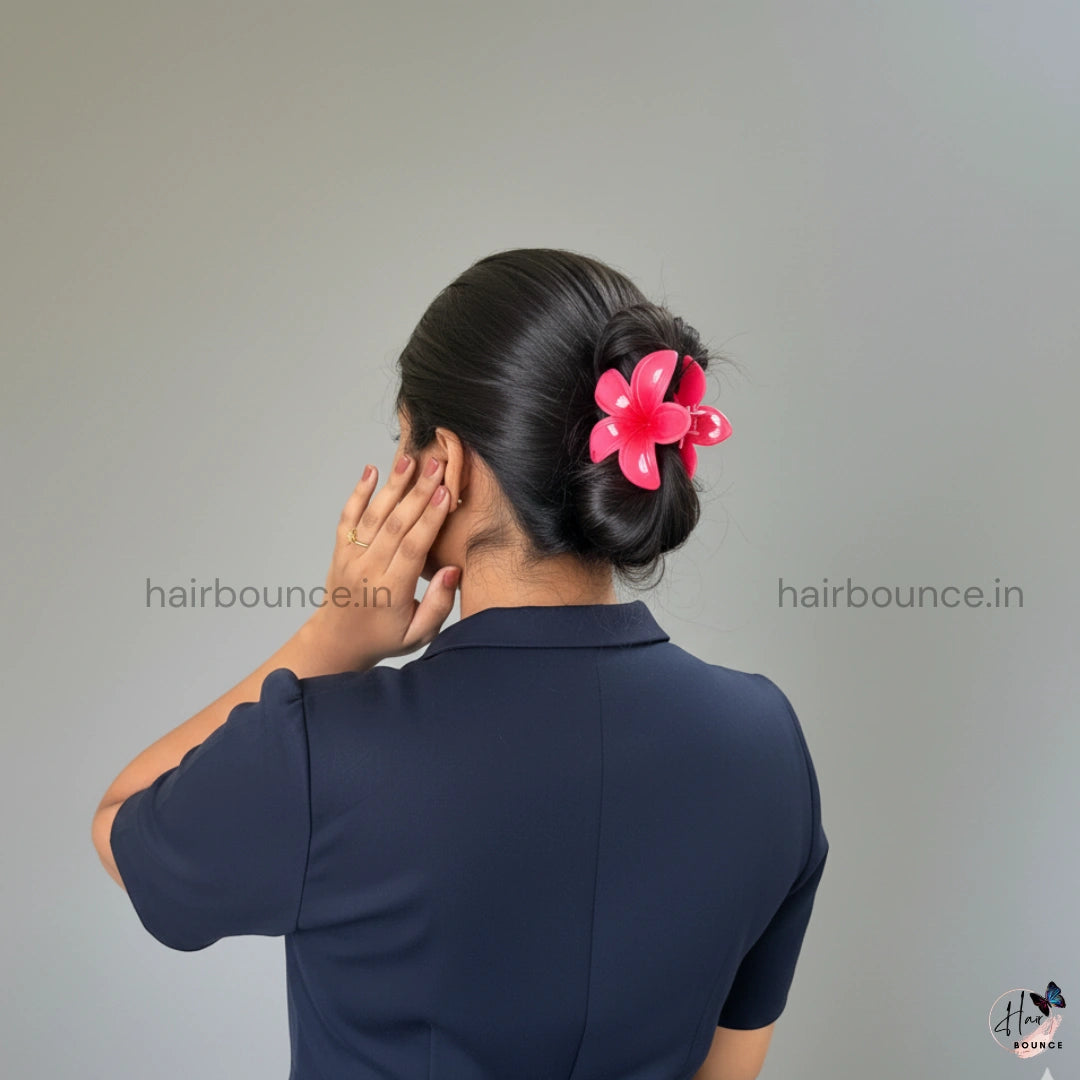 Lilly Shinny Flower Set of 3 Hair Claw