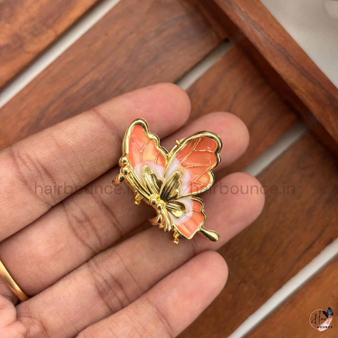Butterfly Metal Hair Claw Clip - Small