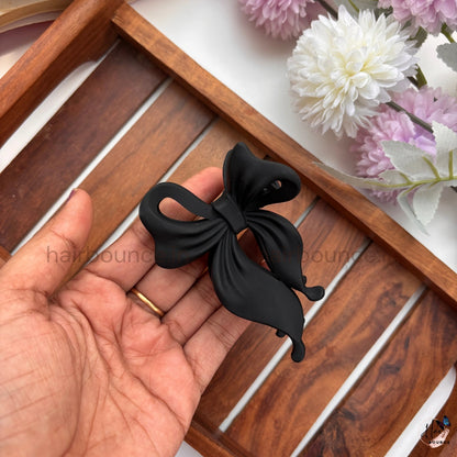 Graceful Luxe Bow Hair Claw – Large