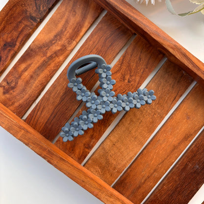 Colourful Loop Flower Hair Claw - Large