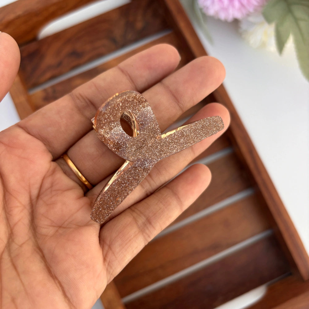 Glitter Loop Hair Claw - Medium