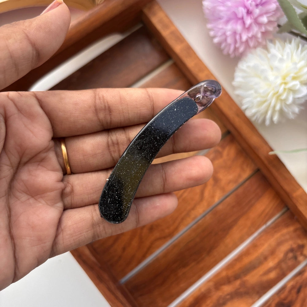 Sparkling Glitter Lock Banana Clip - Medium