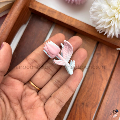 Pastel Lotus Bloom Hair Claw – Small