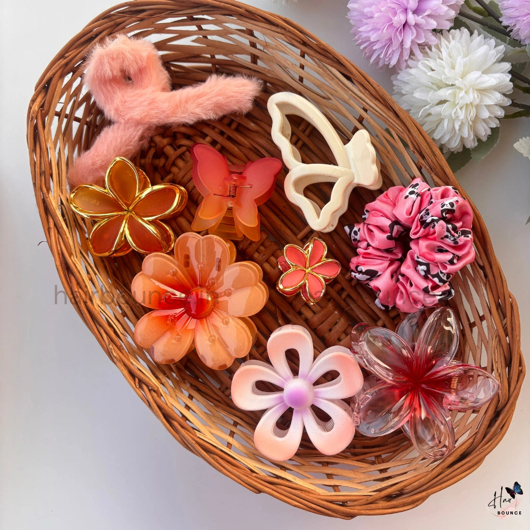 Sunset Bloom Hair Accessories Hamper
