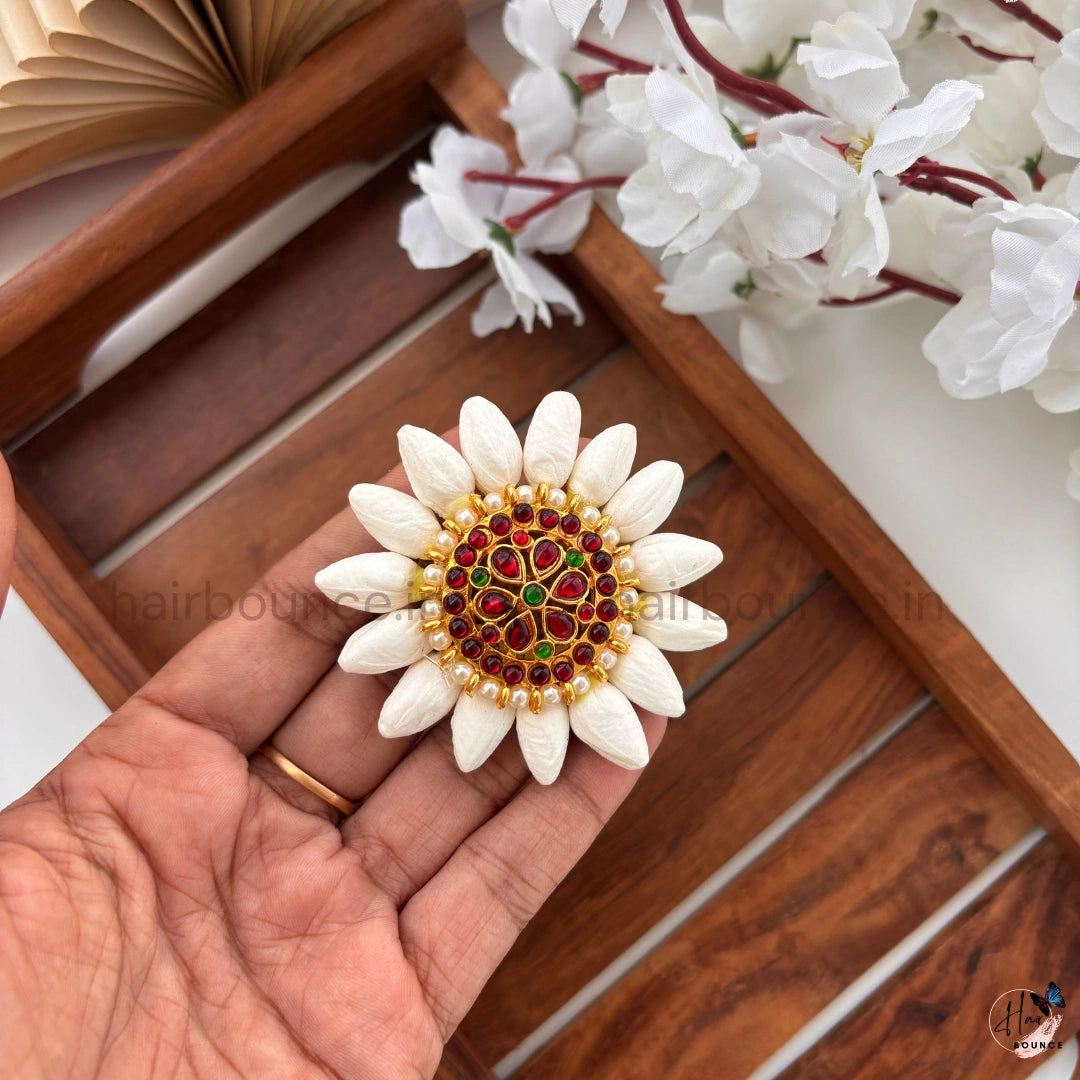 Royal Kemp Alligator Hair Clip | Traditional Temple Hair Accessory for Women & Girls