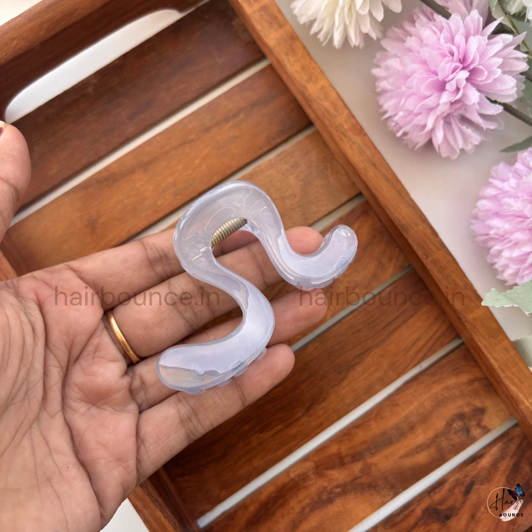 Crystal Wave Hair Claw – Medium
