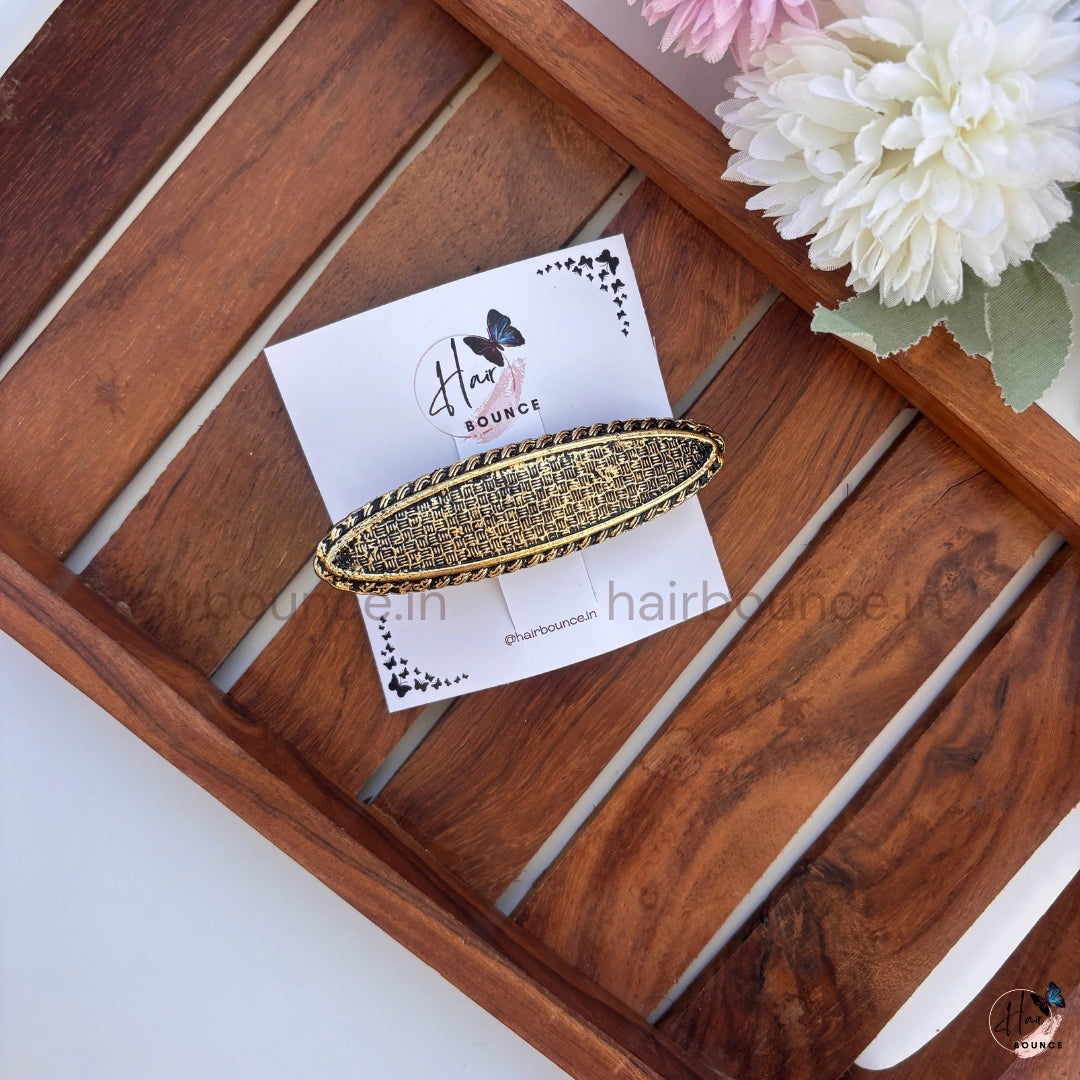 Antique Luxe Oval Hair Barrette