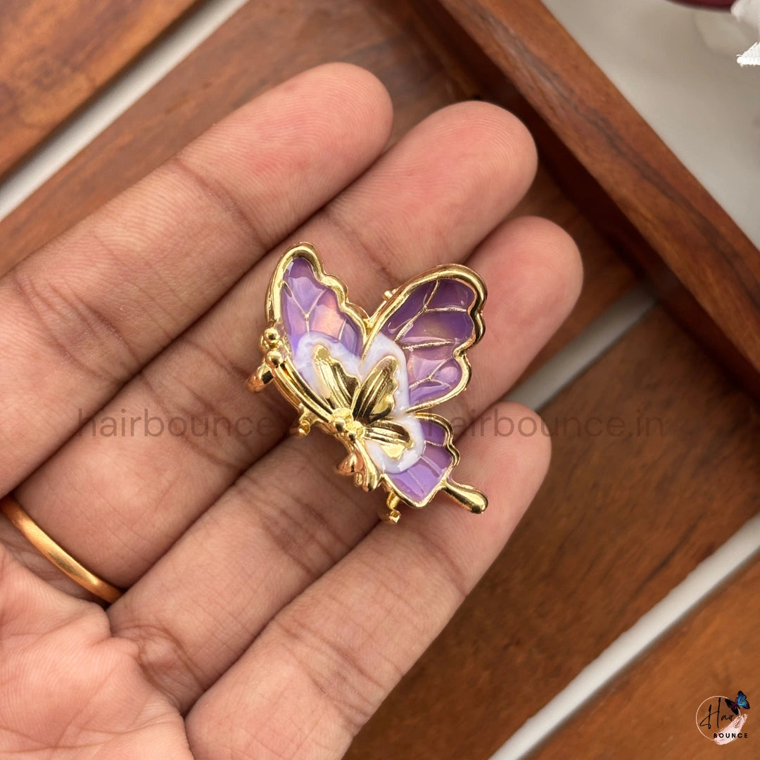 Butterfly Metal Hair Claw Clip - Small