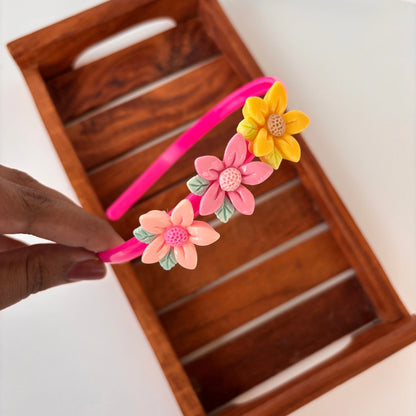 Triple Bloom Flower Headband