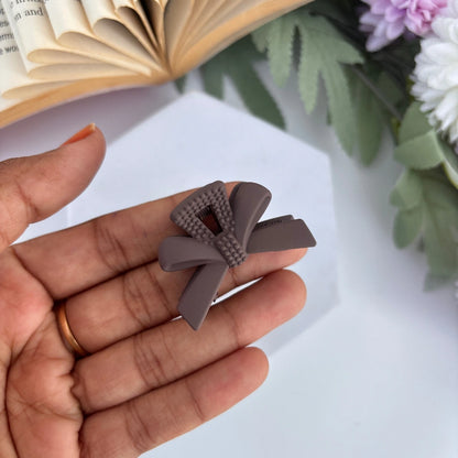 Double Layer Bow Hair Claw - Small
