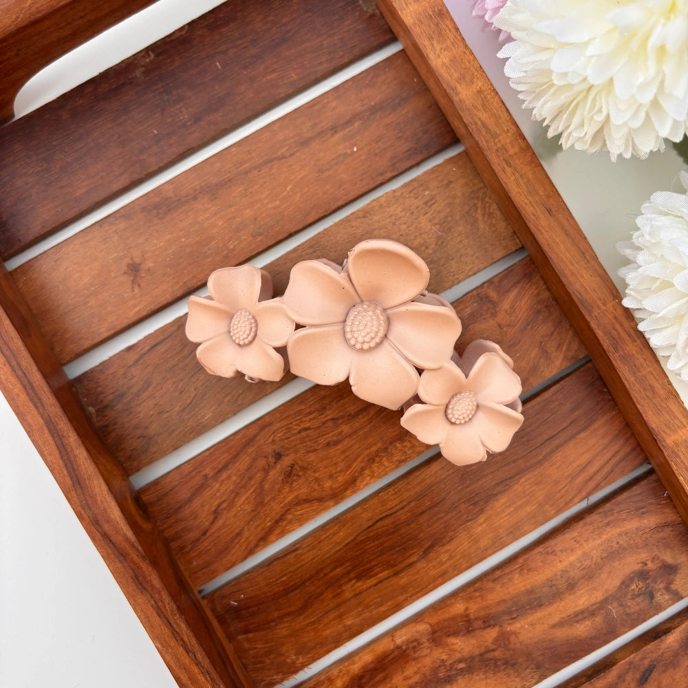Matte Petal Charm Hair Claw - Large