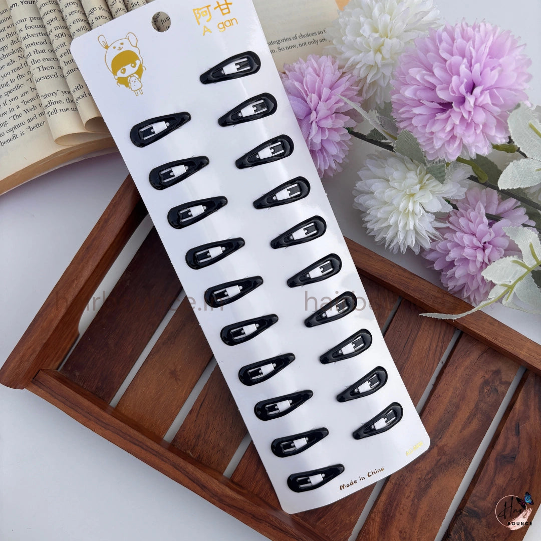 Classic Snap Hair Clips for Women & Girls – Pack of 20 | Everyday Styling Hair Accessories / Small