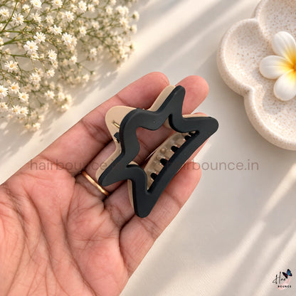 Dual Colour Star Hair Claw - Medium
