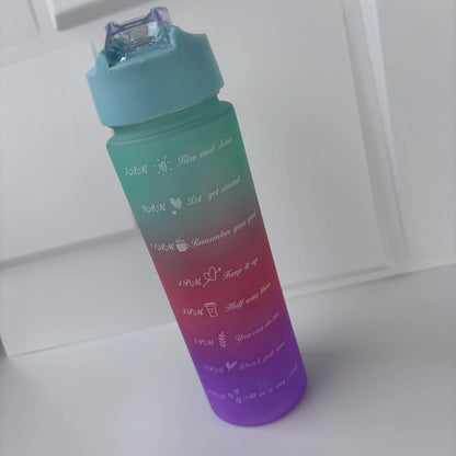 Gradient Sport Motivational Water Bottle – 750ml (Flip-Top Lid)