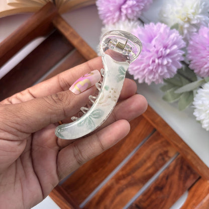 Bofeini Flower Printed Banana Clip - Medium