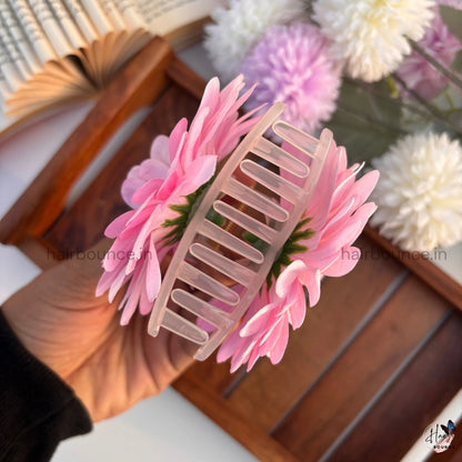 Pastel Daisy Bloom Hair Claw - Large