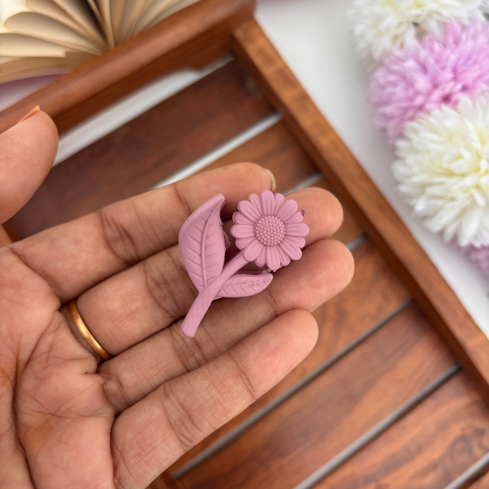 Colourful Sunflower Hair Claw - Small