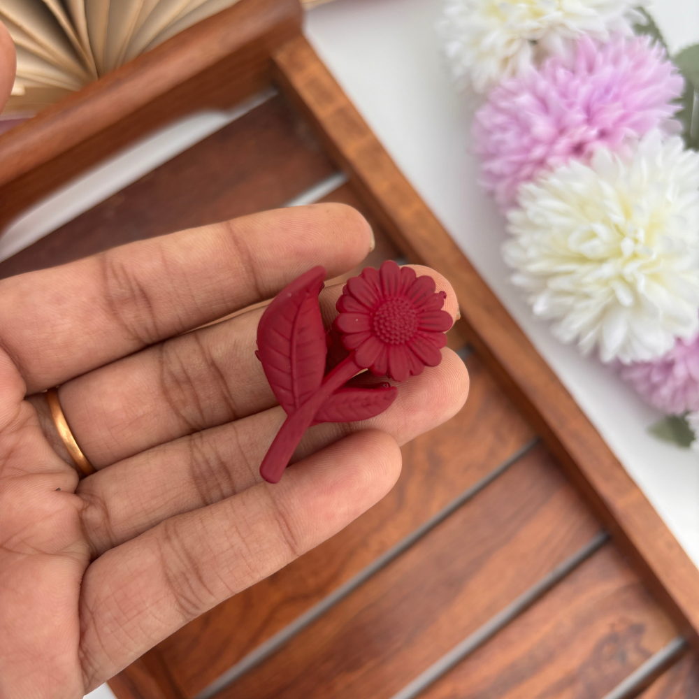 Colourful Sunflower Hair Claw - Small