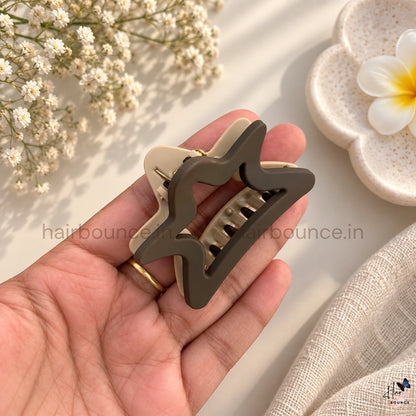 Dual Colour Star Hair Claw - Medium