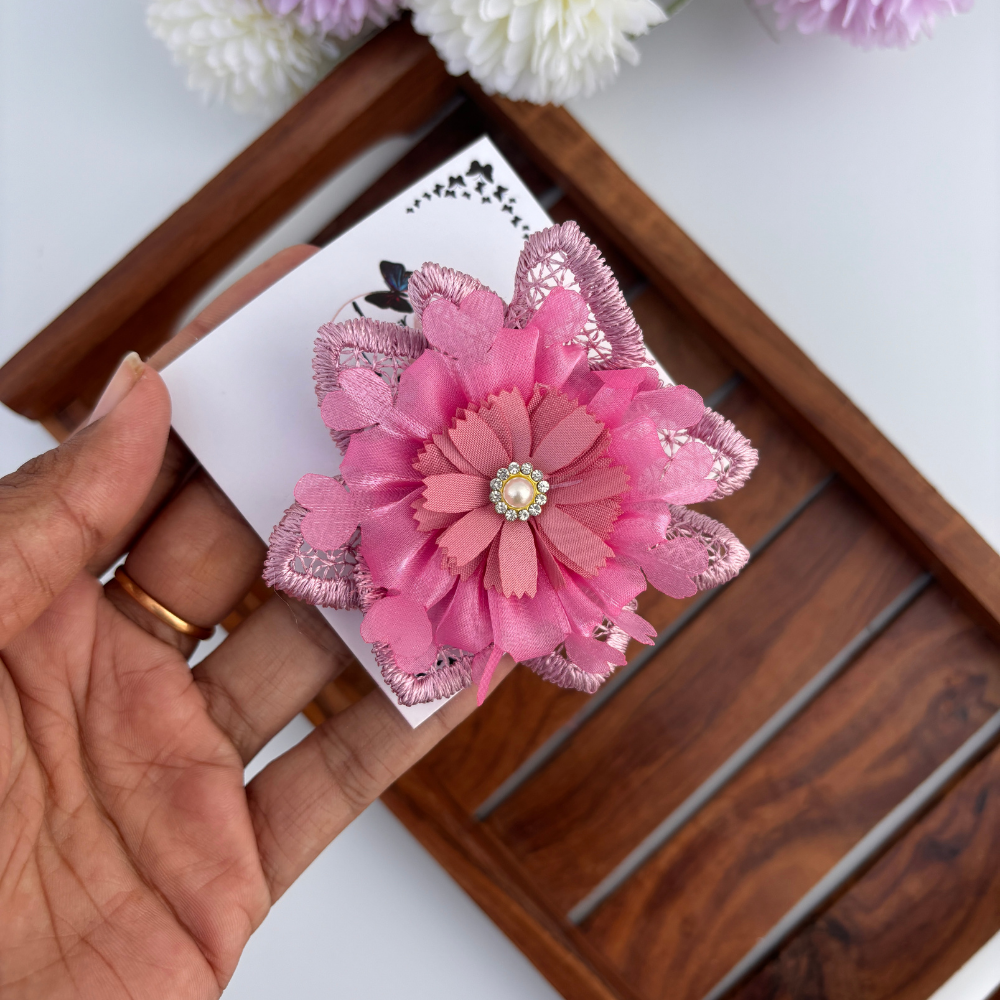 Royal Lace Flower Clip