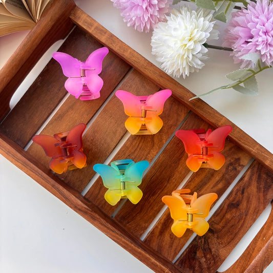 Ombre Butterfly Hair Claw - Small