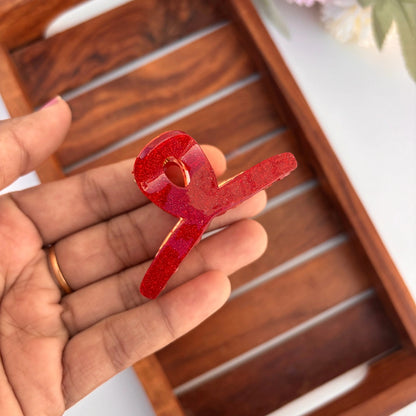 Glitter Loop Hair Claw - Medium