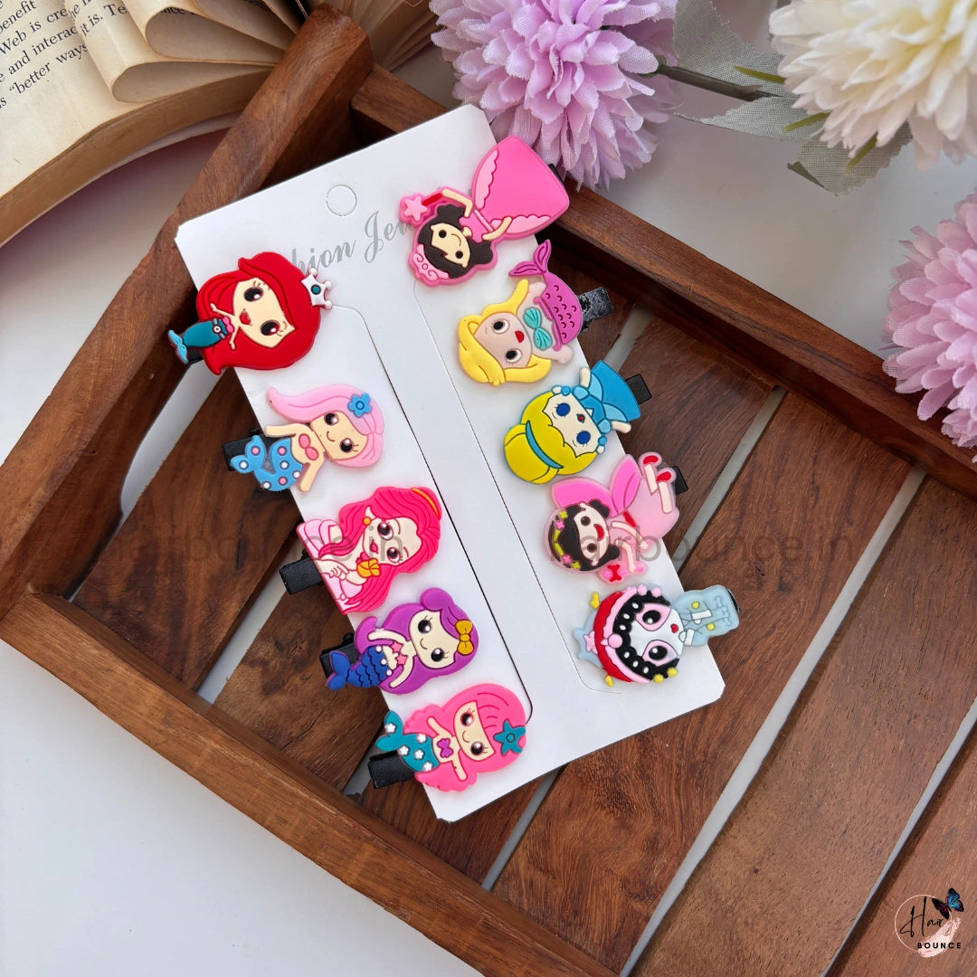 Rainbow Playtime Kids Hair Clip Set