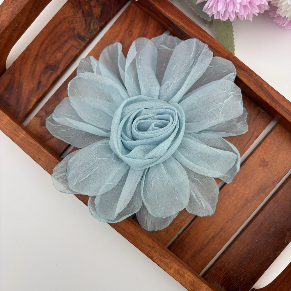 Dusty Rose Layered Flower Hair Clip