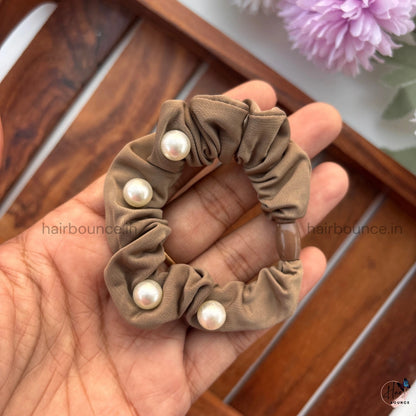 Classic Pearl Knot Scrunchie