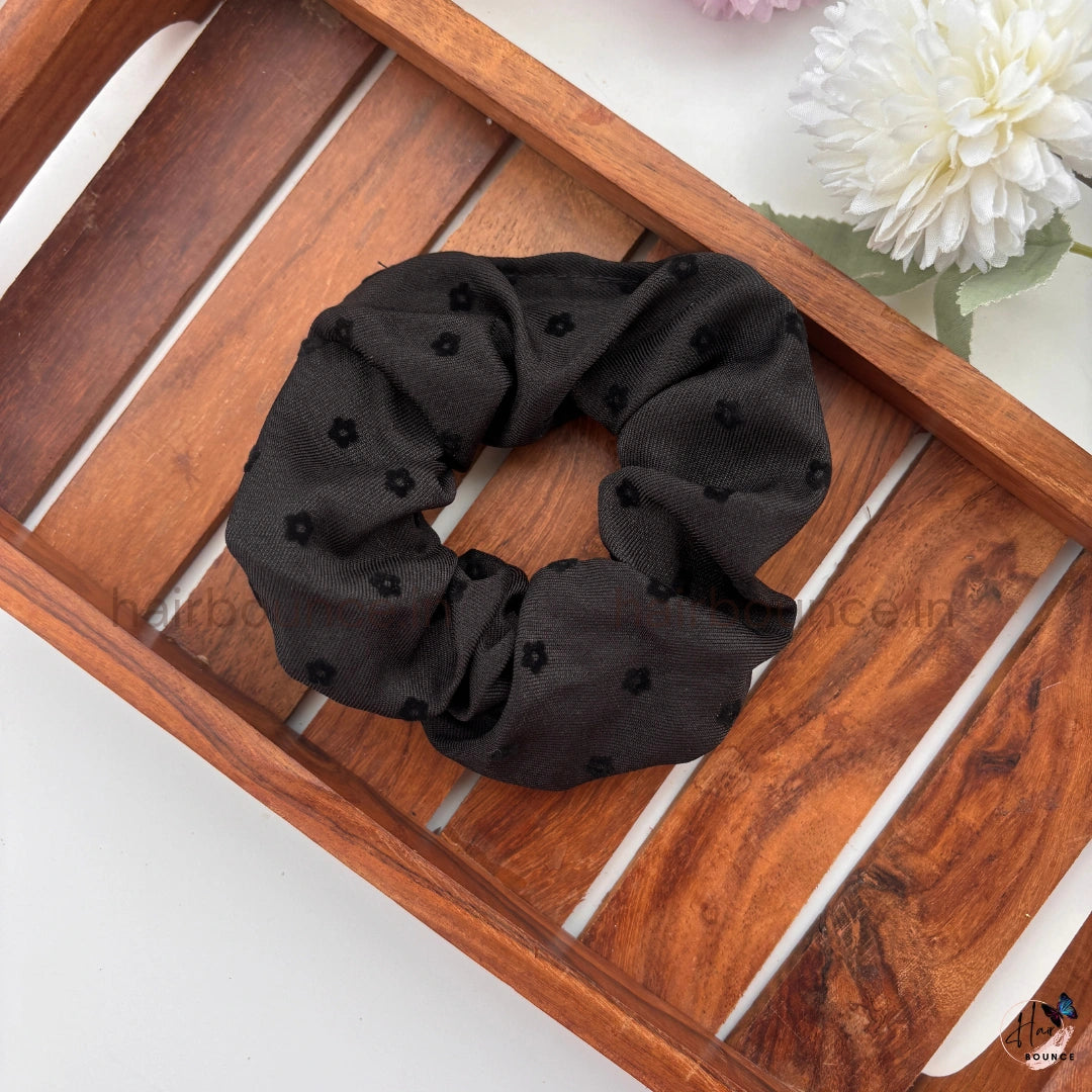 Vintage Bloom Fabric Scrunchie – Regular